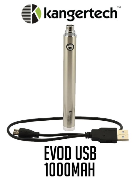 Baterie Kanger EVOD 1000mAh USB - inox