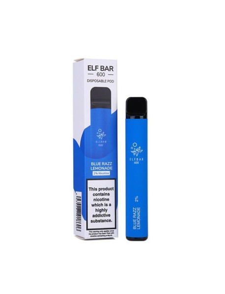 Elf Bar Bluerazz Lemonade, 600 pufuri, 20mg