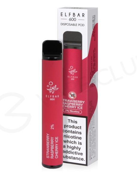 Elf Bar Capsuni Zmeura Cirese ICE, 600 pufuri, 20mg