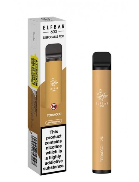 Elf Bar Tobacco, 600 pufuri, 20mg