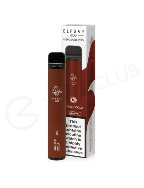 Elf Bar Ginger Cola, 600 pufuri, 20mg