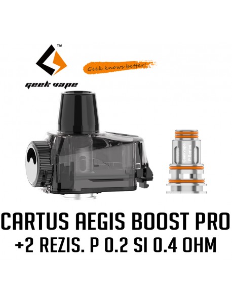Cartus Geekvape Aegis Boost Pro 6ml + 2 buc. rezistente