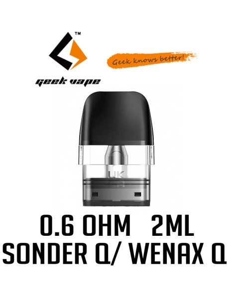 Cartus Geekvape Sonder Q/ Wenax Q 0.6ohm 2ml