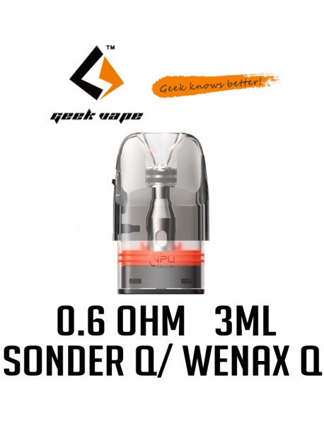 Cartus Geekvape Sonder Q/ Wenax Q 0.6ohm 3ml