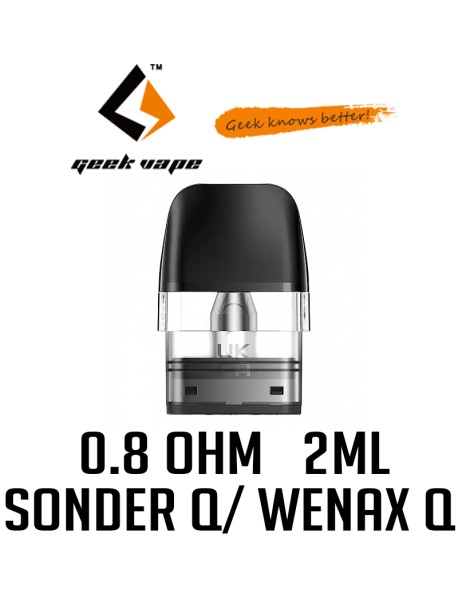 Cartus Geekvape Sonder Q/ Wenax Q 0.8ohm 2ml