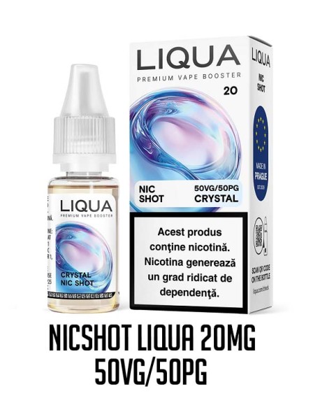 Nicshot Crystal 20mg, 50VG-50PG, 10ml